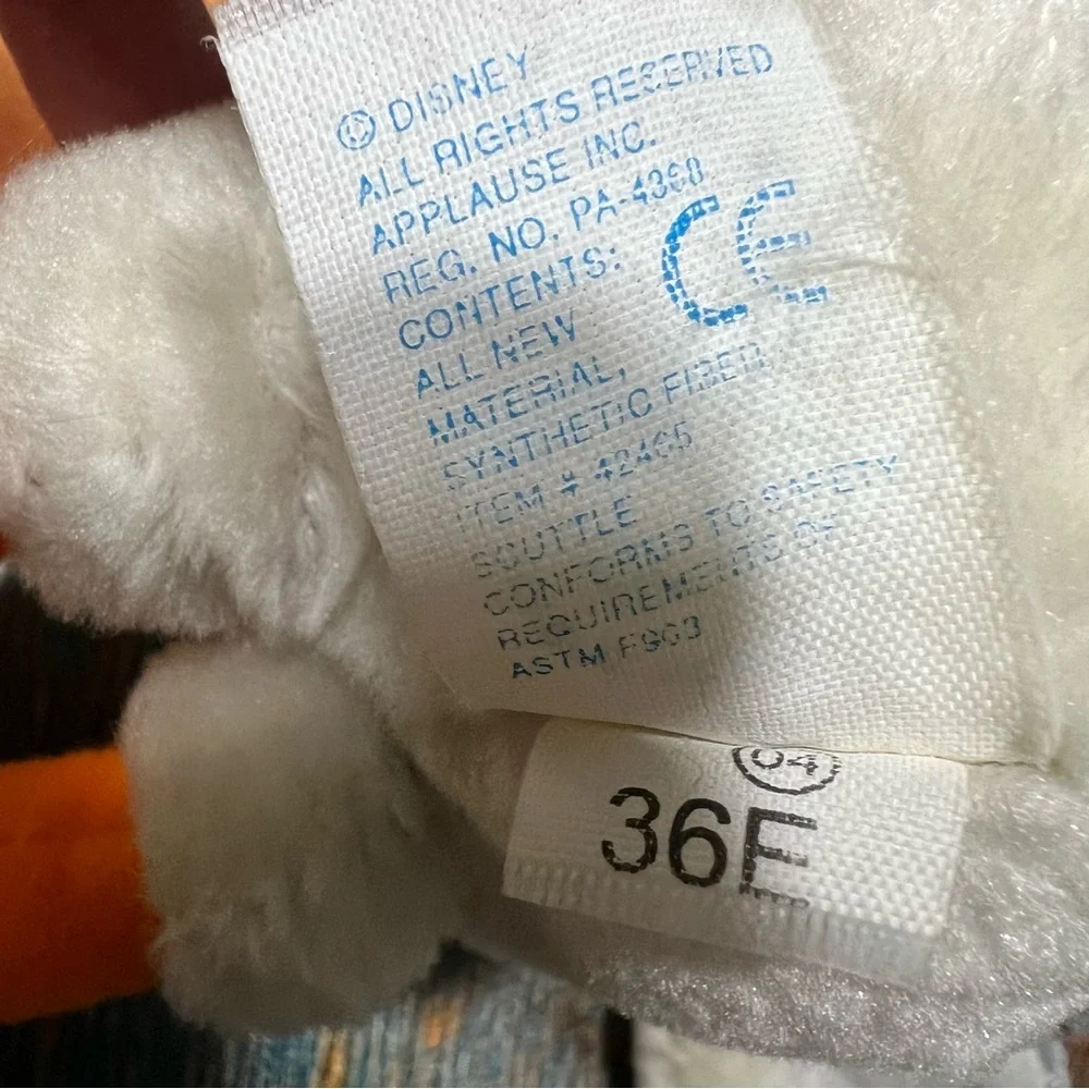 VTG 90s Disney Applausd Scuttle Seagull Plush Toy little mermaid